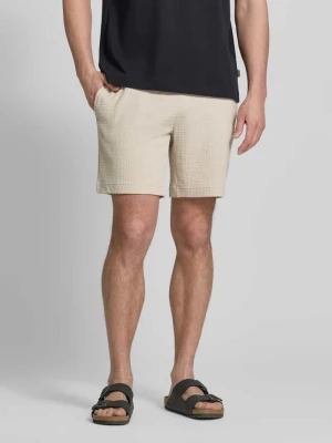 Zdjęcie produktu Szorty dresowe o kroju regular fit z mieszanka bawełny model 'AUSTIN' Hugo Złamany biały