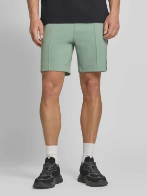 Szorty dresowe o kroju regular fit z mieszanka bawełny model 'JT_JOIN HEADLO' Boss Miętowy