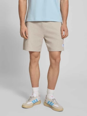 Szorty dresowe o kroju regular fit z mieszanka bawełny model 'NUWAFFLO' Hugo Blue