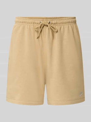 Szorty dresowe o kroju regular fit z mieszanka bawełny Nike Beżowy