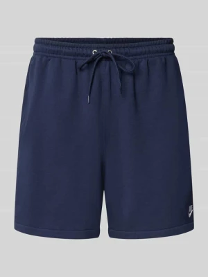 Szorty dresowe o kroju regular fit z mieszanka bawełny Nike Ciemnoniebieski