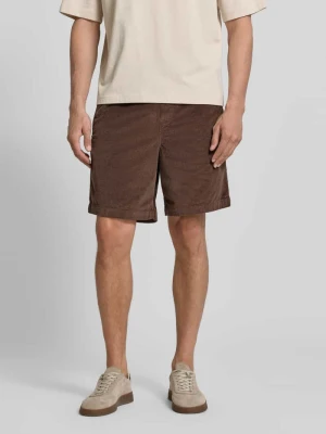 Szorty dresowe o kroju regular fit z mieszanki bawełny model 'JACE' Selected Homme Jasnobrązowy