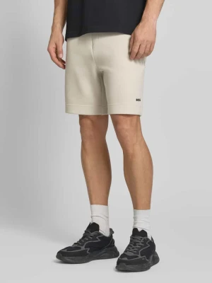 Szorty dresowe o kroju regular fit z mieszanki bawełny model 'JT_GLOBE' BOSS Green