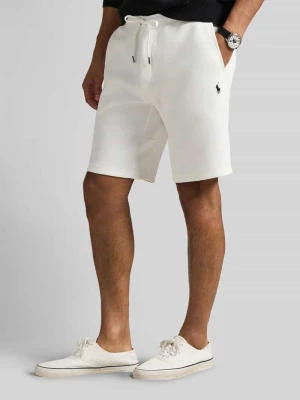 Szorty dresowe o kroju regular fit z mieszanki bawełny z haftowanym logo Polo Ralph Lauren Biały