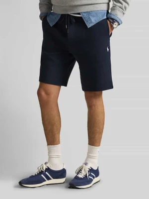 Szorty dresowe o kroju regular fit z mieszanki bawełny z haftowanym logo Polo Ralph Lauren Granatowy