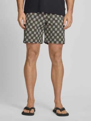 Szorty dresowe o kroju regular fit z nadrukiem z logo HUGO