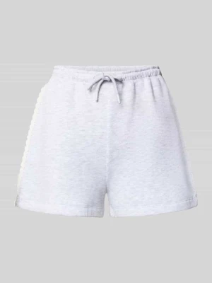 Szorty dresowe o kroju regular fit z obszyciem koronką Review