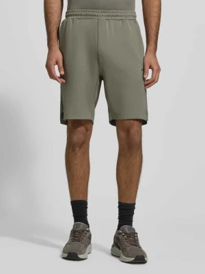Szorty dresowe o kroju regular fit z szybkoschnącej tkaniny model ‘HECON ACTIVE’ BOSS Green