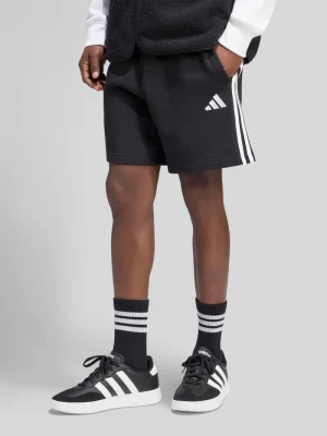 Szorty dresowe w kroju regular fit z czystej bawełny Adidas Czarny