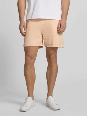 Szorty dresowe w kroju regular fit z czystej bawełny Lacoste Łososiowy
