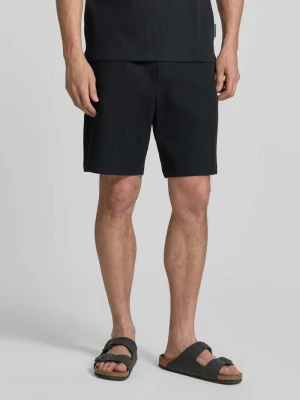 Szorty dresowe w kroju relaxed fit z czystej bawełny Tom Tailor Czarny
