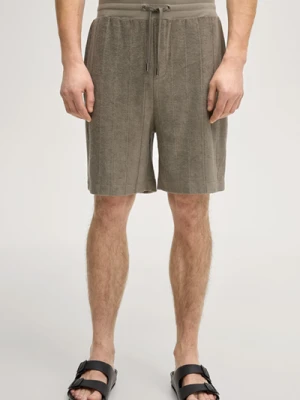 Zdjęcie produktu Szorty dresowe Wana w kolorze khaki w paski JOOP!