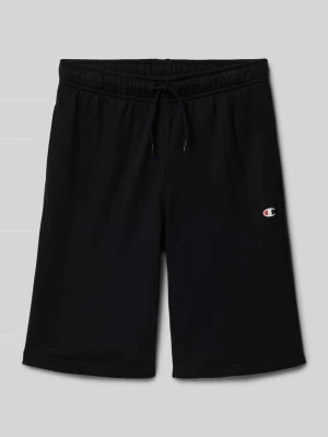 Szorty dresowe z logo i elastycznym pasem Champion