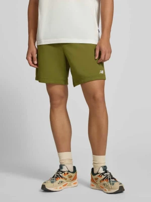 Szorty dresowe z mieszanka bawełny model 'FRENCH' New Balance Zielony