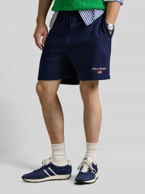 Szorty dresowe z mieszanki bawełny, krój regular fit Polo Ralph Lauren Granatowy