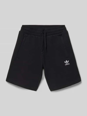 Szorty dresowe z mieszanki bawełny z wyhaftowanym logo adidas Originals