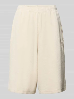 Szorty dresowe z wpuszczanymi kieszeniami i wyhaftowanym logo model 'FUXOW' American vintage
