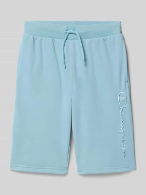 Szorty dresowe z wyhaftowanym logo i elastycznym pasem Champion