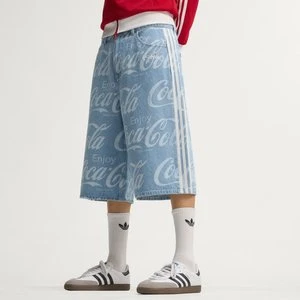 Szorty dżinsowe adidas x Coca-Cola Classic Sport Indigo Denim