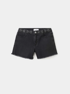 Szorty dżinsowe z dżetami black denim - Dzieci - - MANGO KIDS