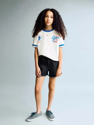 Szorty dżinsowe z dżetami black denim - Dzieci - - MANGO KIDS