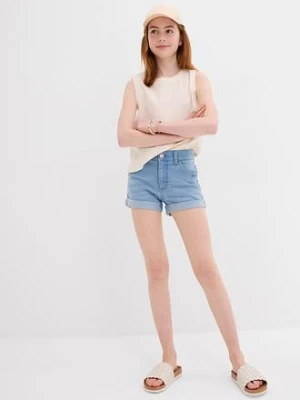 Szorty dżinsowe ze średnim stanem bonprix