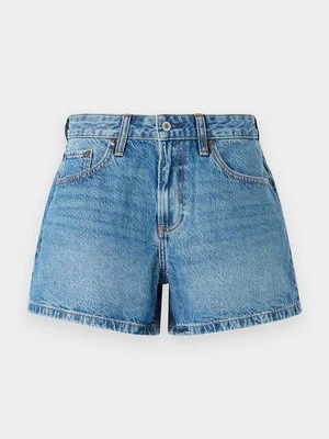 Szorty jeansowe Abercrombie & Fitch niebieski denim
