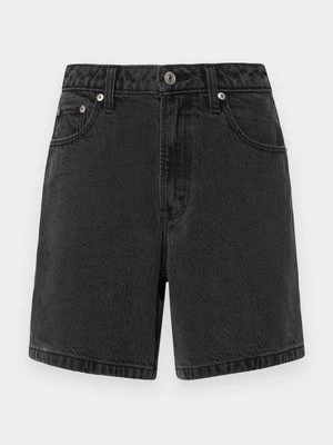 Szorty jeansowe Abercrombie & Fitch czarny