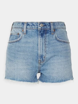 Szorty jeansowe Abercrombie & Fitch jasnoniebieski denim