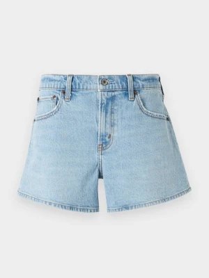 Szorty jeansowe Abercrombie & Fitch jasnoniebieski denim