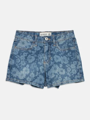 Szorty jeansowe Abercrombie & Fitch niebieski