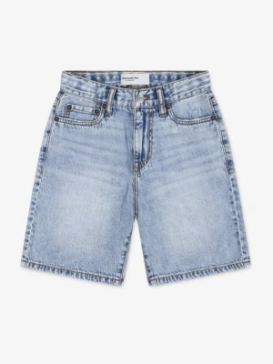 Szorty jeansowe Abercrombie & Fitch niebieski