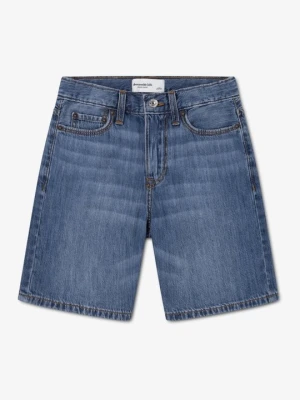Szorty jeansowe Abercrombie & Fitch niebieski