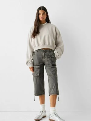 Szorty jeansowe Bershka