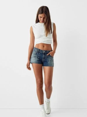 Szorty jeansowe Bershka