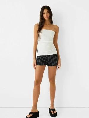 Szorty jeansowe Bershka