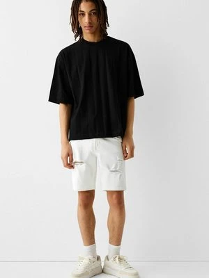 Szorty jeansowe Bershka