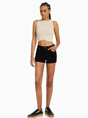 Szorty jeansowe Bershka