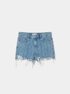 Szorty jeansowe Bershka
