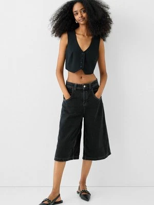Szorty jeansowe Bershka