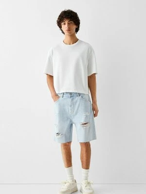 Szorty jeansowe Bershka