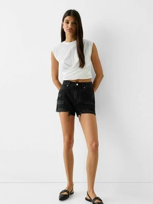 Szorty jeansowe Bershka