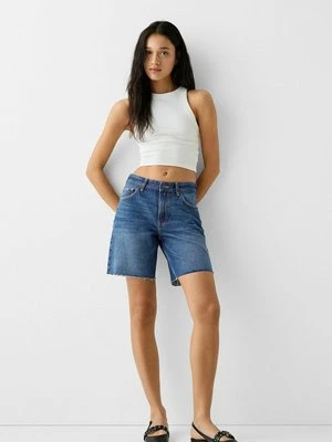 Szorty jeansowe Bershka
