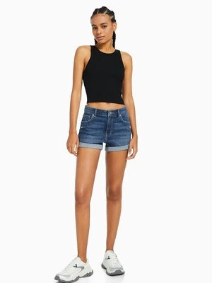 Szorty jeansowe Bershka