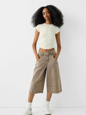 Szorty jeansowe Bershka