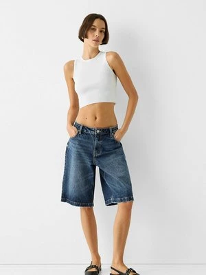 Szorty jeansowe Bershka