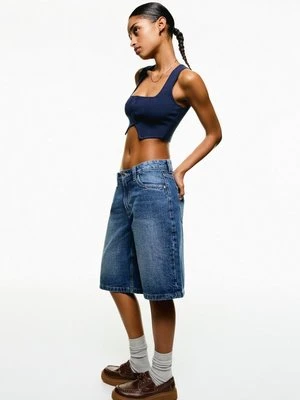 Szorty jeansowe Bershka