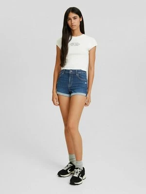 Szorty jeansowe Bershka