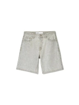 Szorty jeansowe Bershka szary