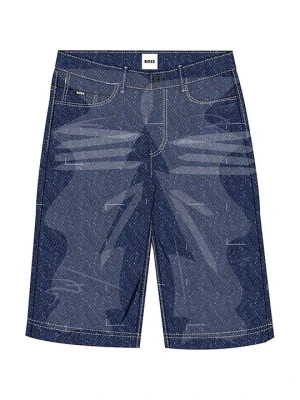 Szorty jeansowe Boss niebieski denim